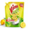 Vim Fresh Lemon Fragrance Dishwash Liquid Gel 2L Refill Pack|| Leaves No Residue|| Grease Cleaner For Utensils - Liquid Kitchen Soap Super Saver Offer