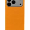 WHITBULL PU Leather Magnetic Premium Flip Cover with 2 Card Slot for iPhone 17 Pro - Orange