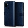 WOW IMAGINE Shock Proof Flip Cover Back Case Cover for Samsung Galaxy M06 5G | Galaxy F06 5G (Flexible | Leather Finish | Card Pockets Wallet & Stand | Blue)
