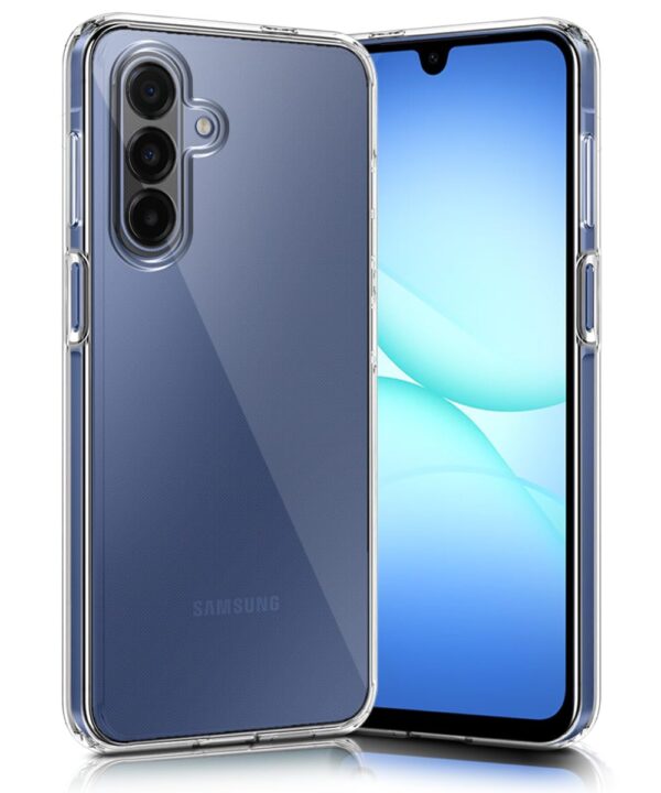 WOW IMAGINE Transparent Back Cover Case for Samsung Galaxy A17 5G | Galaxy M17 5G | F17 5G | Raised Bumps for Full Device & Camera Protection Shockproof TPU Silicone Mobile Cover – Transparent
