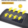 Wall Lights with Remote Control and Motion Sensor Bright Security LED Waterproof Street Lamps with Solar Outdoor Lights, Waterproof Portable Security Floodlight for Porch Garden