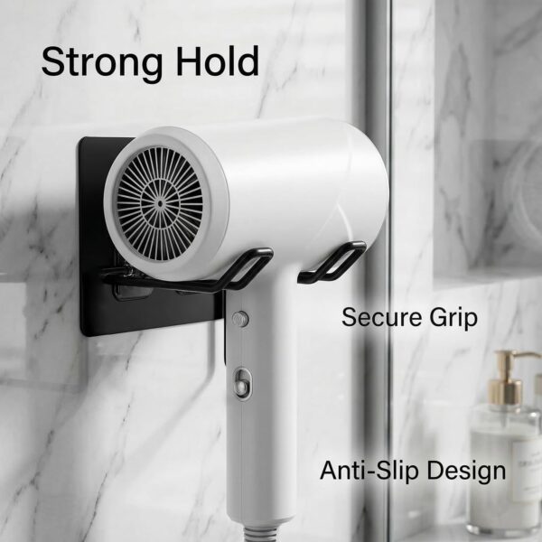 Wall-Mounted-Hair-Dryer-Rack-Hairdryer-Shelf-Holder-Storage-Hanger-Bathroom-Iron-Shelf-Home-OrganizerWall-Mount-Drill-Free-Mount-Trace-Less-Hair-Dryer-Rack-Adhesive-Black.jpg Wall Mounted Hair Dryer Rack Hairdryer Shelf Holder Storage Hanger Bathroom Iron Shelf Home Organizer,Wall Mount Drill Free Mount Trace Less Hair Dryer Rack Adhesive (Black)