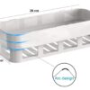 Wall Mounted Plastic Storage Shelf Multipurpose Organizer Rack for Bathroom Kitchen Utensils Toiletries and Daily Essentials (2)