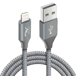 Wayona [Apple MFi Certified Charger Lightning to USB Charging Cable Wayona [Apple MFi Certified Charger Lightning to USB Charging Cable Cord Compatible iPhone 14/13/12/11 Pro/11/XS MAX/XR/8/7/6s Plus,iPad Pro/Air/Mini