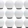 Weldecor Weldeocor Unbreakable PVC Milky White Doom Shape Outdoor, Waterproof, Rust-Resistant Set of 12? Globe Light for Home, Office, Resort, Hotel, Garden, Banquet, Main Gate Boundary
