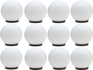 Weldecor Weldeocor Unbreakable PVC Milky White Doom Shape Outdoor, Waterproof, Weldecor Weldeocor Unbreakable PVC Milky White Doom Shape Outdoor, Waterproof, Rust-Resistant Set of 12? Globe Light for Home, Office, Resort, Hotel, Garden, Banquet, Main Gate Boundary
