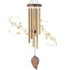 Wind Chimes for Balcony Home Decor – 6 Rod Metal Pipes with Wooden Top – Melodious Sound, Positive Energy, Vastu Gift for Garden, Patio, Meditation & Pooja Room (Multicolor)
