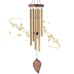 Wind Chimes for Balcony Home Decor – 6 Rod Metal Pipes with Wooden Top – Melodious Sound, Positive Energy, Vastu Gift for Garden, Patio, Meditation & Pooja Room (Multicolor)