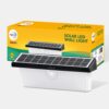Wipro Garnet Motion Sensor Solar Wall Light SW01 | 6 in 1 modes | Color Changing(Warm & Cool White) | Auto ON (Night) & OFF (Day) | IP65 | Outdoor Light for Home, Balcony, Patio, Stairs, Garden | Pk 1