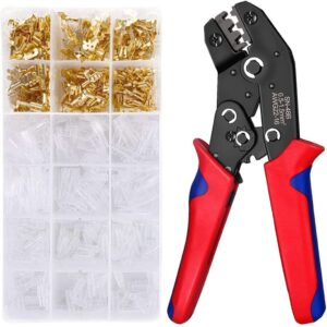 Wire Terminals Crimping Tool Kit with 600 PCS Wire Connectors.