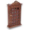 Wooden Key Holder Wall Hanging With 6 Hooks for Home Office Bedroom Living Room - Key Box Cabinet Rack