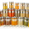 XMART INDIA 12-Piece Airtight Storage Container Set with 12 Free Spoons Unbreakable Plastic 1200Ml, 650Ml & 350Ml Storage Organiser Containers, Kitchen Accessories Items for Home Pack of 12, Clear