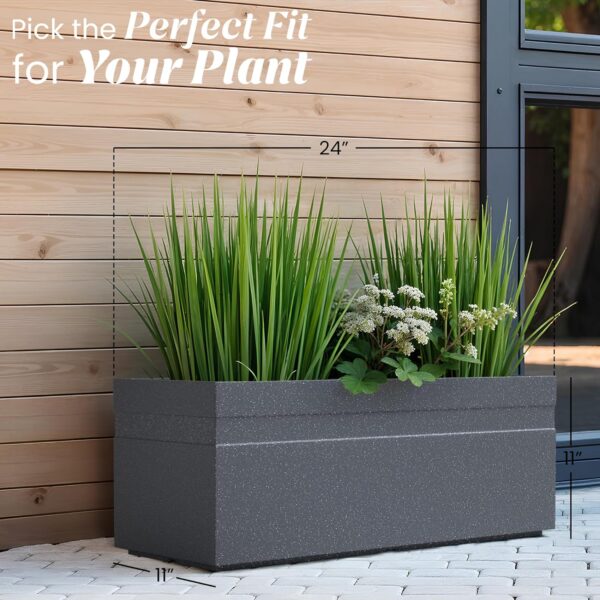 YUCCABE-ITALIA-FOXB-GT-24-INCH-Rectangle-Pots-for-Plants-Highly-Durable-Polymers-Lightweight-Indoor-Outdoor-Flower-Pot-Gamla-Tree-Planter-Container-Planters-for-Living-Room-Balcony-Garden.jpg YUCCABE ITALIA FOXB GT 24 INCH Rectangle Pots for Plants Highly Durable Polymers Lightweight Indoor Outdoor Flower Pot Gamla Tree Planter Container Planters for Living Room, Balcony Garden