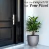 YUCCABE ITALIA FOXB PCUP 17 Inch Pots for Plants Highly Durable Polymers Lightweight Indoor Outdoor Flower Gamla Tree Planter Container Planters for Living Room, Balcony, Garden, Office, Gray