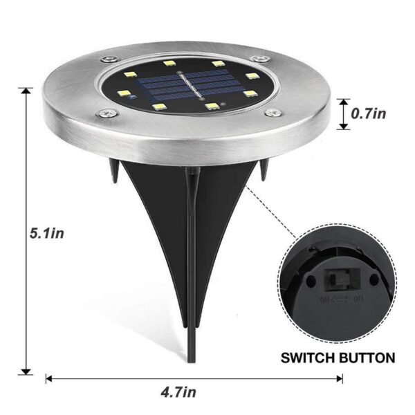 ZGWJ Solar Ground Lights,16 Pack Waterproof Solar Garden Lights, Upgraded Outdoor Garden Waterproof Bright in-Ground Lighting, Landscape Lighting for Pathway,Yard,Deck,Lawn,Patio,Walkway Warm White