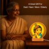 ZOCI VOCI Bal Krishna LED Photo Frame Lamp with Light – Krishna Night Lamp for Pooja Room, Spiritual Home Décor, Diwali Gift, Temple Decoration, Bedside Table Lamp (Warm Light)