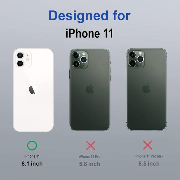 Zapcase Back Case Cover for iPhone 11 | Compatible for iPhone 11 Back Cover | Scratch-Resistant Back Cover | Clear