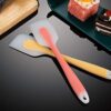 Zollyss Silicone Spatulas Heat Resistant Flexible Spatula 450F with Stainless Steel Core - FDA Grade Premium Kitchen Utensils with Good Grip 27 cm, 1 Pc (Random Color)