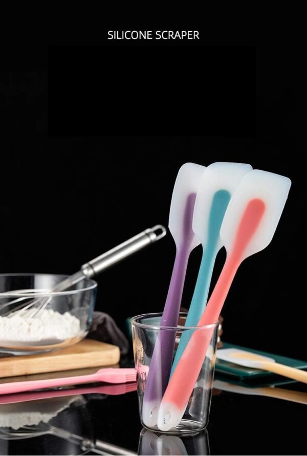 Zollyss-Silicone-Spatulas-Heat-Resistant-Flexible-Spatula-450F-with-Stainless-Steel-Core-FDA-Grade-Premium-Kitchen-Utensils-with-Good-Grip-27-cm-1-Pc-Random-Color.jpg Zollyss Silicone Spatulas Heat Resistant Flexible Spatula 450F with Stainless Steel Core - FDA Grade Premium Kitchen Utensils with Good Grip 27 cm, 1 Pc (Random Color)