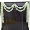 afarza Garland Toran for Door Hanging Entrance Decoration Bandarwal Handmade Festival Wedding Backdrop Haldi Mehndi Home Decor 4 Pieces (White)