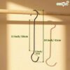ecofynd-16-Inch-Metal-Pot-Extension-Hooks-S-Shaped-Wall-Hooks-for-Hanging-Plants-Pots-Pans-Bird-Feeders-and-Baths-Planters-Lanterns-Ornaments-Heavy-Duty-Extra-Large-Hanger-Hook-Black-2.jpg ecofynd 16 Inch Metal Pot Extension Hooks, S Shaped Wall Hooks for Hanging Plants, Pots, Pans, Bird Feeders and Baths, Planters, Lanterns, Ornaments, Heavy Duty Extra Large Hanger Hook (Black, 2)