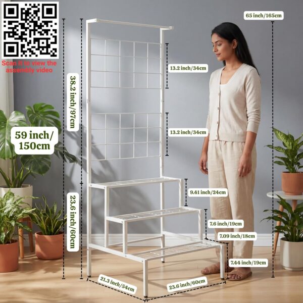 ecofynd-Bloom-Plant-Stands-for-Outdoor-Balcony-Flower-Pot-Stand-for-Indoor-Plants-Large-Metal-Planter-Stand-for-Living-Room-home-decor-Indoor-Outdoor-plants-4-Tier-White.jpg ecofynd Bloom Plant Stands for Outdoor Balcony, Flower Pot Stand for Indoor Plants, Large Metal Planter Stand for Living Room, home decor, Indoor & Outdoor plants, 4 Tier, (White)