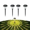 hardoll Solar Decorative Pathway Lights for Home Outdoor Garden Waterproof hardoll Solar Decorative Pathway Lights for Home Outdoor Garden Waterproof LED Warm White Lamp (Pack of 4)