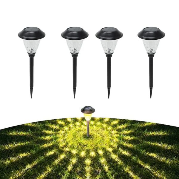 hardoll Solar Decorative Pathway Lights for Home Outdoor Garden Waterproof hardoll Solar Decorative Pathway Lights for Home Outdoor Garden Waterproof LED Warm White Lamp (Pack of 4)