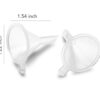 iSnuff Mini Funnel Small Plastic Funnel 5-Pack for Lab Bottles, Sand Art, Perfumes, Spices, Powder, Essential Oils, Recreational Activities Kitchen Food Grade.