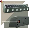 kh 12 LED Solar Wall Light RGB Up and Down Lighting with On Off Button and Water Resistant Outdoor Decorative Lamp for Home, Garden, Terrace, Patio, Deck, Fence, Flood Light Set of 1