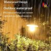 kh Solar LED Wall Light with PIR Motion Sensor, Tungsten Style Outdoor Waterproof Solar Lamp, Split Solar Panel Wall-Mounted Garden Light for Camping, Courtyard, Street, Emergency Lighting