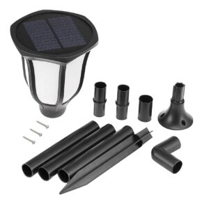 kh Solar Lights Outdoor Waterproof Dancing Fire Mashaal Flame Light, Wall Mount 3 Option to Install Landscape Lighting Dusk to Dawn Auto On/Off Security Torches