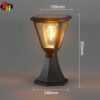 kh-Solar-Outdoor-Powered-Lamp-Post-Light-for-Fence-Pillars-2700K-Warm-White-Dusk-to-Dawn-Solar-Garden-Light-IP65-Waterproof-Solar-Post-Cap-Light-for-Driveway-Gate-Yard-–-Black.jpg kh Solar Outdoor Powered Lamp Post Light for Fence & Pillars, 2700K Warm White Dusk to Dawn Solar Garden Light, IP65 Waterproof Solar Post Cap Light for Driveway, Gate & Yard – Black
