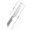 pepplo Sharp Knives Set, Stainless Steel Kitchen Knife Sets with Anti-Slip Handle, Dishwasher Safe, Professional Knife Set for Gift and Daily Use, Ultra Sharp to Cut Meat, Vegetable (Mediam)