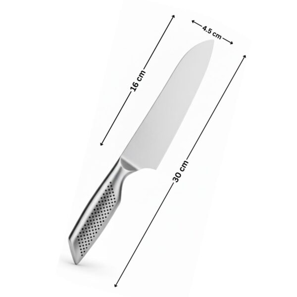 pepplo Sharp Knives Set, Stainless Steel Kitchen Knife Sets with Anti-Slip Handle, Dishwasher Safe, Professional Knife Set for Gift and Daily Use, Ultra Sharp to Cut Meat, Vegetable (Mediam)