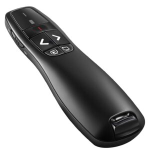 rts 2024-2025 Wireless Presenter Laser Power Point PPT Presenter Slide Changer Controller with USB Receiver for Mac/Computer/Laptop Windows Mac PC Presentation Clicker for Keynote/PPT/Google Slides