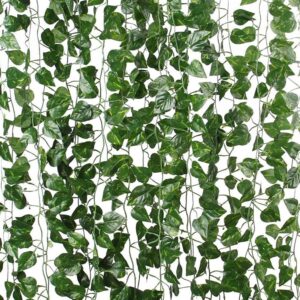 vrct Artificial Garlands Hanging Leaves Greenery Vine Creeper Plants (Green, vrct Artificial Garlands Hanging Leaves Greenery Vine Creeper Plants (Green, Set Of 6,8 Feet Each)