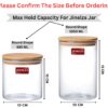 1050ML-Kitchen-Storage-Borosilicate-Glass-Jar-Container-with-Air-Tight-Bamboo-Wooden-Lid-Storage-Containers-Round-Shape-for-SugarCandy-Cookie-Rice-and-Spice-Jar-1050ML-JARS-6-PCS.jpg 1050ML Kitchen Storage Borosilicate Glass Jar Container with Air Tight Bamboo Wooden Lid Storage Containers Round Shape for Sugar,Candy, Cookie, Rice and Spice Jar (1050ML JARS, 6 PCS)