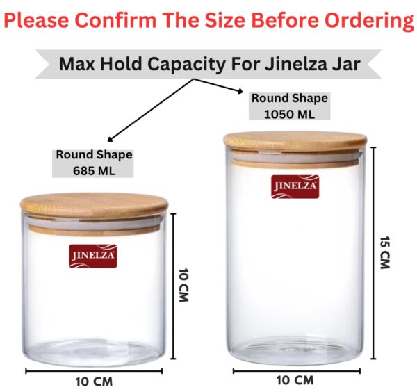 1050ML-Kitchen-Storage-Borosilicate-Glass-Jar-Container-with-Air-Tight-Bamboo-Wooden-Lid-Storage-Containers-Round-Shape-for-SugarCandy-Cookie-Rice-and-Spice-Jar-1050ML-JARS-6-PCS.jpg 1050ML Kitchen Storage Borosilicate Glass Jar Container with Air Tight Bamboo Wooden Lid Storage Containers Round Shape for Sugar,Candy, Cookie, Rice and Spice Jar (1050ML JARS, 6 PCS)