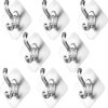 15 Pcs Self Adhesive Wall Hook Seamless Stickers Wall-Mounted Super Strong Waterproof Magic Sticky Hangers Punch Free No Drill Utility Hooks Bathroom Kitchen, Bedroom