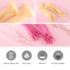 Sweetiepapa Kids Latex Household Natural Rubber Waterproof Work Playing Hand Protection Washing Cleaning Gardening Painting Gloves (Pink) : Pink