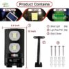 Epyz Solar Light Outdoor 108 Bright White LEDs Light 1 Lighting Modes, Adjustable Solar Panel. Wired Security Solar Powered Lights for Outside Yard [ Cold White Light, Pack of 1 ]