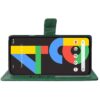 Amazon Brand - Solimo Flip Leather Mobile Cover (Soft, Flexible & Kickstand Back case) Compatible for Google Pixel 4A (Green)