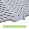 CELA Silicone Dish Drying Mat for Kitchen 40 x 30 cm | Non-Slip Heat Resistant Kitchen Drying Pad with Drain Lip | Quick Dry Dish Drainer Mat for Plates, Cups & Utensils | Countertop Water Protection