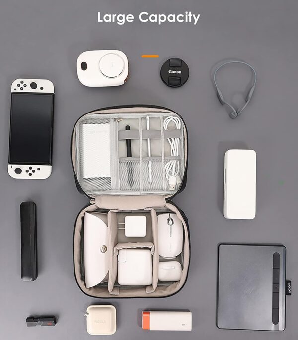 1777612661_LIGHTNIING-HAMMERZ-Electronics-Accessories-Organizer-Bag-Universal-Travel-Gadget-Wires-Organizer-Bag-for-Cables-Plug-and-More-Fits-for-Pad-Phone-Charger-Hard-Disk-Beige.jpg LIGHTNIING HAMMERZ Electronics Accessories Organizer Bag, Universal Travel Gadget Wires Organizer Bag for Cables, Plug and More, Fits for Pad Phone Charger Hard Disk (Beige)