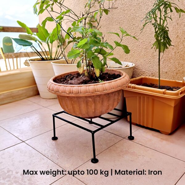 1777622680_Flower-Pot-Stand-Outdoor-Indoor-Garden-Iron-Flower-PotPlant-Stand-Potted-Plant-Pot-Holder-–-Balcony-Display-Planter-Shelf-Rack-–-9-inches-Pack-of-1-–-Black.jpg Flower Pot Stand - Outdoor Indoor Garden Iron Flower Pot/Plant Stand Potted Plant Pot Holder – Balcony Display Planter Shelf Rack – 9 inches Pack of 1 – Black
