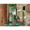Bird Feeder Hanging Grill, Bird Feeder for Balcony, Outdoor Bird Feeder (Green, Transparent Pack of 2 Pcs)