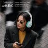 ZEBRONICS Thunder (2026 Upgrade) Wireless Headphones, BT v6.0, True 60 hrs Playback, 40mm Drivers, ENC, Gaming Mode, Dual Pairing, AUX & microSD, Rapid Charging, Call Function (Sea Green)