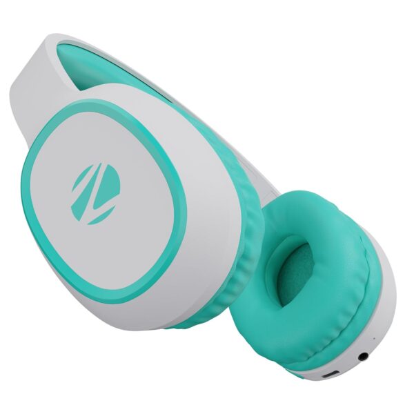 ZEBRONICS Thunder (2026 Upgrade) Wireless Headphones, BT v6.0, True 60 hrs Playback, 40mm Drivers, ENC, Gaming Mode, Dual Pairing, AUX & microSD, Rapid Charging, Call Function (Sea Green)