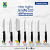 TRAMONTINA Plenus 12cm / 4.7" Tomato Knife | Stainless Steel Blade | Kitchen Knife for Tomatoes/Kiwis | Wavy/Micro-Serrated Edge | Black Polypropylene Handle | Made in Brazil | 5 Year Warranty